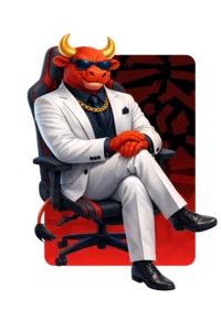 SuperBull Gaming bull character artwork 3